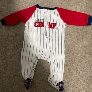 Child of mine by carters 0-3 months Daddy’s champ footie
